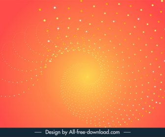 Decorative Abstract Background Dynamic Twisted Spots Modern Design