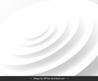 Decorative Background Template Dynamic White Circle Stairs Shapes