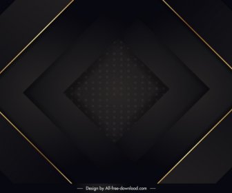 Decorative Background Template Elegant Dark 3d Geometric Layers