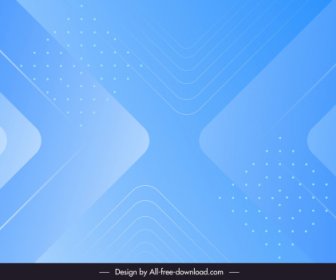 Decorative Background Template Elegant Symmetric Geometric Blue Decor