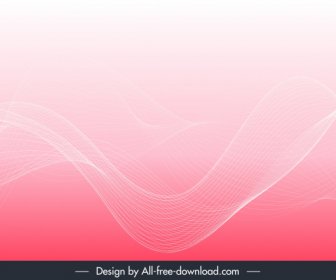 Decorative Background Template Pink Dynamic 3d Swirled Lines