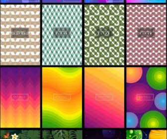 Decorative Background Templates Abstract Geometric Nature Cosmos Themes