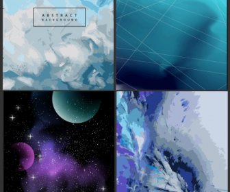 Decorative Backgrounds Modern Abstract Space Geometric Decor
