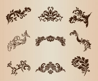 decorative design element vector set