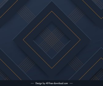 Decorative Pattern Dark Modern 3d Repeating Geometric Design