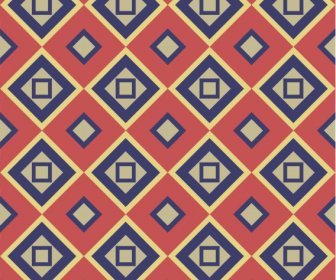 Decorative Pattern Flat Colorful Geometric Symmetric Repeating Design