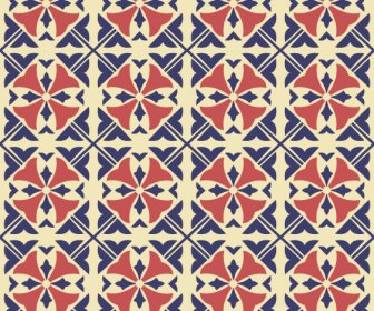Dekorative Muster Flach Symmetrische Retro Design Zu Wiederholen