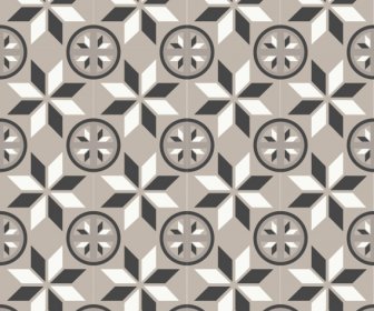 Decorative Pattern Retro Flat Repeating Symmetric Design
