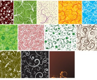 Decorative Pattern Rolled Seamless Background Vector