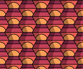Decorative Pattern Template Abstract Illusion Symmetrical Decor