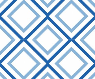 Pola Dekoratif Template Biru Datar Geometris Dekorasi