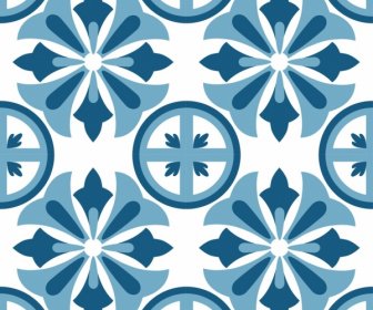 Dekorative Muster Vorlage Klassische Symmetrische Flache Dekor