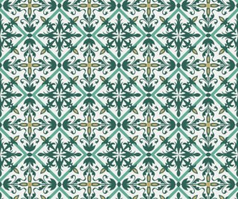 Decorative Pattern Template Classical Symmetrical Seamless Repeating Decor