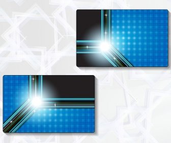 Delicate Modern Business Cards Vector Graphics