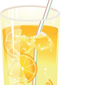 delicious lemon juice vector