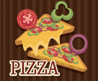Délicieuse Pizza Illustration Vecteur 2