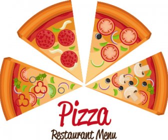 Delicious Pizza Illustration Vector  No.339044