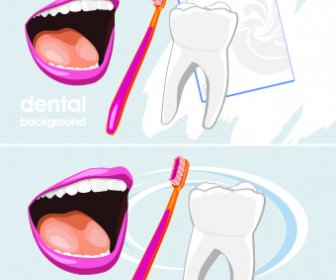 歯科の背景のベクトル