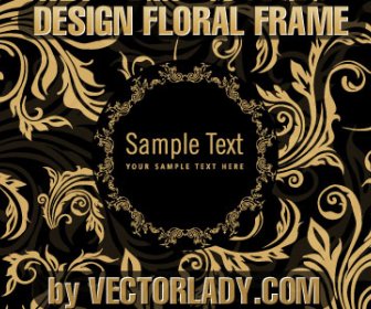 Floral Design-Rahmen