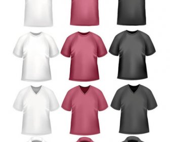 Conjunto De Design De Modelo De Vetor De Camisas