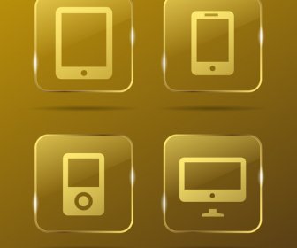 Botões De Ouro De Dispositivos