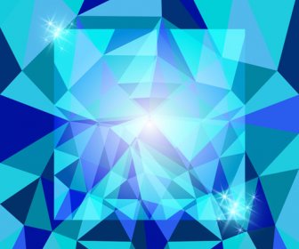 Diamond Bentuk Geometris Latar Belakang Vektor