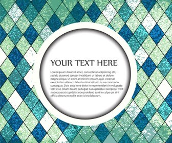 Diamond Shape Grid Background With Copy Space