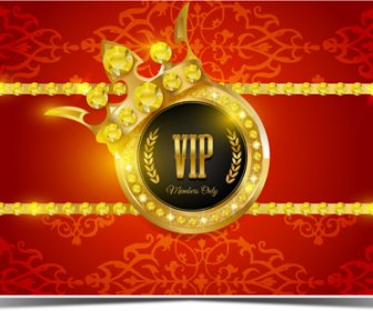 Diamond vip kartu merah dan hitam vektor