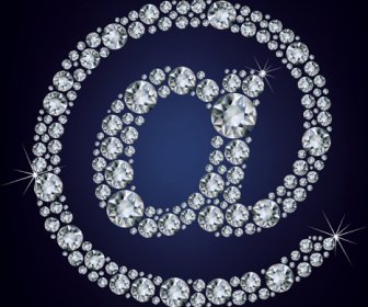Vecteur De Symbole De Diamants