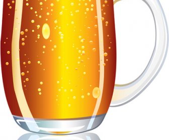 Elementos De Cerveza Diferentes Cubiertas Para Etiqueta Y Fondo