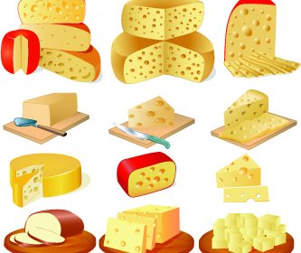 Different Cheese Design Set 2