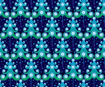 Different Christmas Elements Pattern Vector