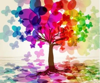Different Colors Of Rainbow Backgrounds Vector