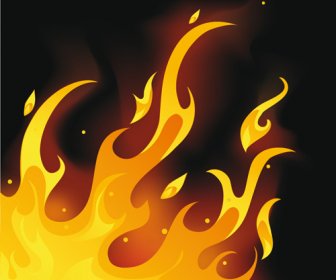 Different Fire Vector Illustration Set