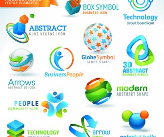Different Industries Icons And Symbols Vector