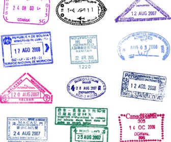 Modèle De Passeports Différents Vecteurs