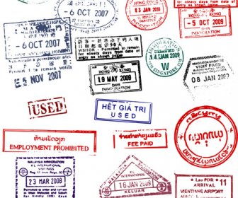جوازات سفر مختلفة قالب النواقل