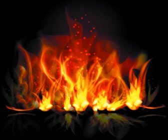 火の要素のベクトルのさまざまな形