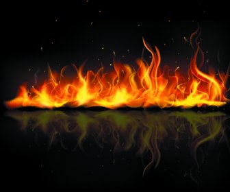 火の要素のベクトルのさまざまな形