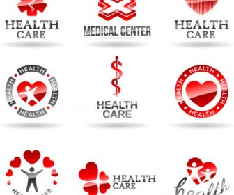 gaya yang berbeda dari logo desain elemen vektor