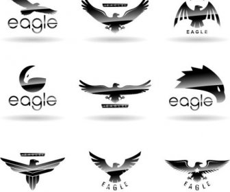 gaya yang berbeda dari logo desain elemen vektor
