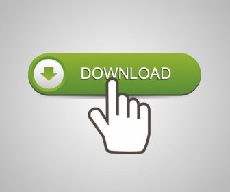 Digital Download Tombol Template Tangan Panah Teks Hiasan