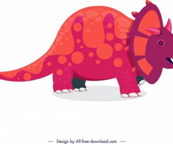 Los Iconos De Dinosaurio De Color Dibujo De Personaje De Dibujos Animados- dibujos Animados Del Vector-vector Libre Descarga Gratuita