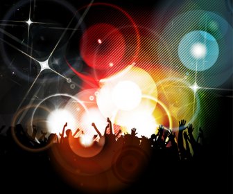 Disco Party Abstract Background