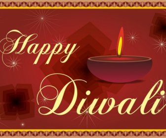 Diwali Card Free Vector