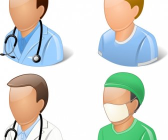 Doctor And Patient User Icons