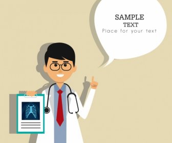 Doctor Background Human Icon Text Decoration