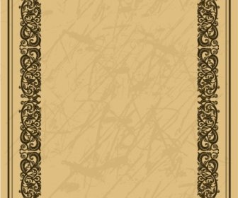 Document Border Template Seamless Decoration Classical Style