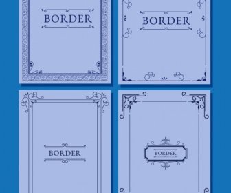 Dokumen Perbatasan Template Desain Klasik Simetris