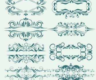 Document Decorative Templates Elegant Classical Symmetric Decor